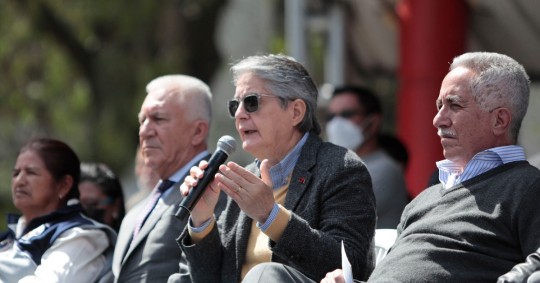 El presidente de Ecuador, Guillermo Lasso, anunció este lunes que la consulta popular que planteará a la ciudadanía tendrá ocho preguntas / Foto: cortesía Secretaría General de Comunicación