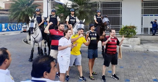 El despliegue busca disuadir cualquier posible acción del crimen organizado, causante de una crisis de seguridad en Guayaquil / Foto: cortesía Policía Nacional