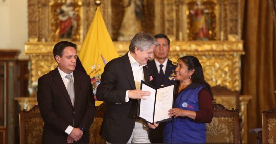 la Ley Orgánica de la Economía Circular Inclusiva es un instrumento legal de transición ecológica que además respalda al colectivo de recicladores / Foto: cortesía Presidencia