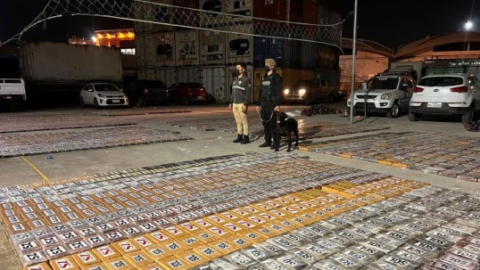 La Policía incautó cerca de 4 toneladas de cocaína que iban a África / Foto: cortesía Policía Nacional