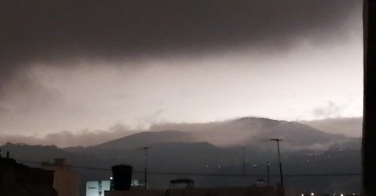 El Sangay oscurece varias ciudades / Foto: Cortesía del Servicio Nacional de Gestión de Riesgos y Emergencias del Ecuador (SNGRE)