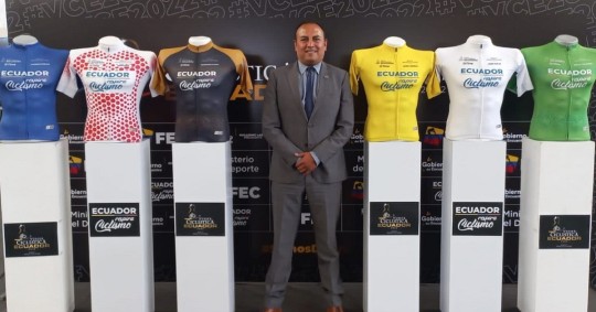 El ministro del Deporte, Sebastián Palacios, anunció que el certamen ciclístico más importante del país tendrá el apoyo del gobierno / Foto: cortesía Santiago Rosero