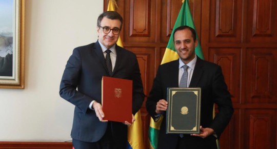 Durante el encuentro se suscribió un "Memorando de Entendimiento sobre diálogo consular y en temas de movilidad humana" / Foto cortesía Cancillería