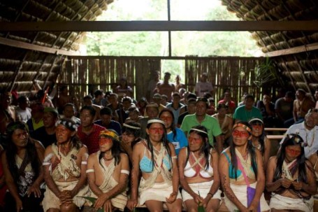 El sábado en Nemompare, más de 90 ‘waos’ se reunieron para emitir una resolución en conjunto. Foto: La Hora