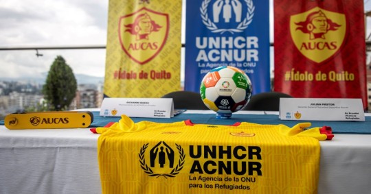 Aucas y ACNUR buscan promover la empatía y solidaridad hacia las personas que no han tenido más opción que salir de sus países / Foto: cortesía Aucas