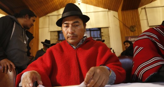 Leonidas Iza pide reanudar diálogo con el Gobierno / Foto: EFE