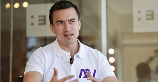 Noboa es a sus 35 años el candidato más joven de los ocho que competirán por la Presidencia en estas elecciones extraordinarias/ Foto: cortesía EFE
