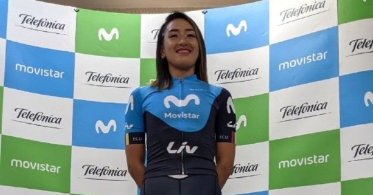Movistar Team de Ecuador incluye por primera vez a una mujer en sus filas / Foto: EFE