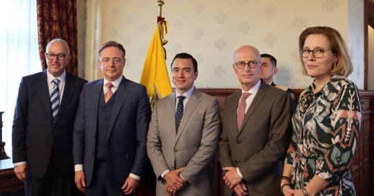 El objetivo es proteger las exportaciones ecuatorianas hacia la Unión Europea / Foto: cortesía Presidencia 