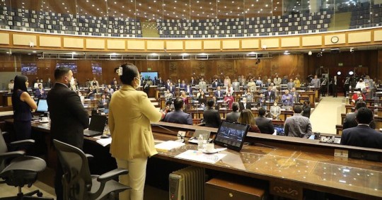 La Asamblea Nacional concedió amnistía a Leonidas Iza, Paola Pabón, entre otros / Foto: cortesía Asamblea Nacional