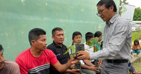 El MAG establece viveros comunitarios para contrarrestar el cambio climático y el aprovechamiento responsable de los recursos maderables / Foto: cortesía MAG