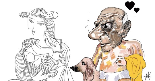 La exposición "Picasso entre Nosotros", curada por dibujantes brasileños, cuenta con 220 obras de muy diferentes estilos / Foto: EFE