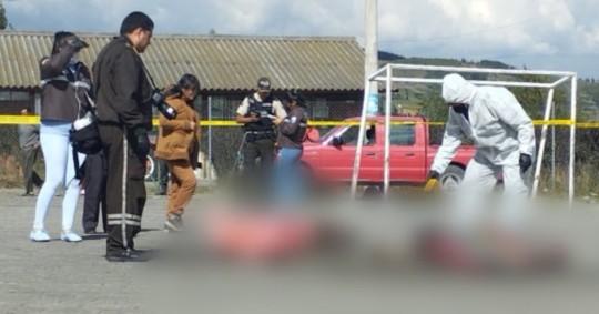 Dos hombres fueron linchados y quemados en Cotopaxi / Foto: Cortesía Policía Nacional