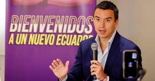 El candidato presidencial Daniel Noboa ha manifestado que el valor es $ 58/ Foto: cortesía EFE