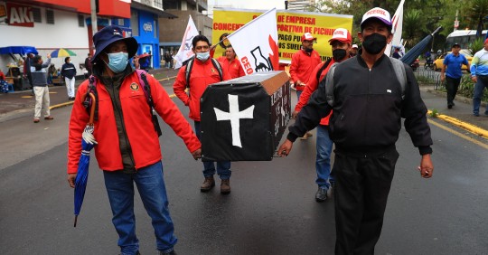 La movilización se trasladó hacia el centro histórico de la capital de Ecuador / Foto: EFE