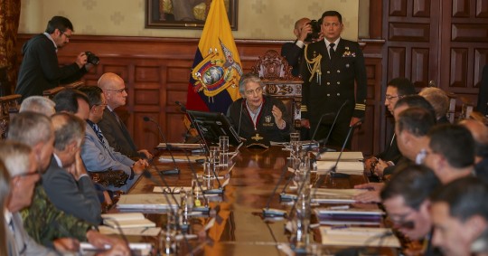 Esta es una de las principales resoluciones del Cosepe que se reunió este jueves, encabezado por el jefe del Estado, Guillermo Lasso / Foto: EFE