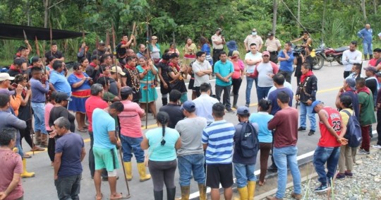 Petroecuador mantiene disputas en comunidades que puede complicar al 7,3 % de la producción petrolera / Foto: cortesía Conaie