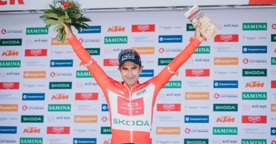 El ciclista de Sucumbíos va primero en la clasificación general./ Foto: cortesía Comité Olímpico Ecuatoriano