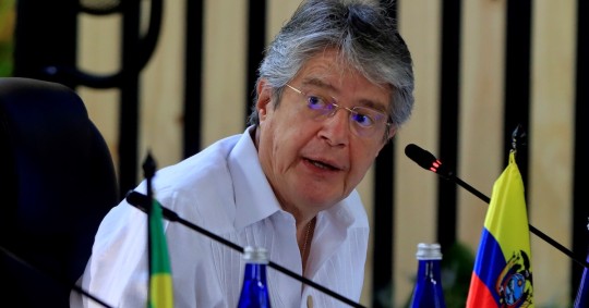 Lasso como Steer coincidieron en la importancia de la protección de la naturaleza para la economía de los países y de la comunidad / Foto: EFE