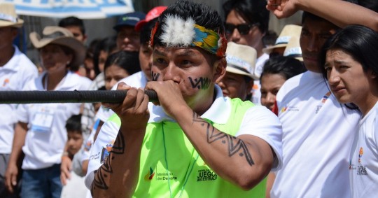 Las competencias incluyen: carrera de chasquis, trepada del árbol, bodoquera…/ Foto: cortesía Ministerio de Deportes