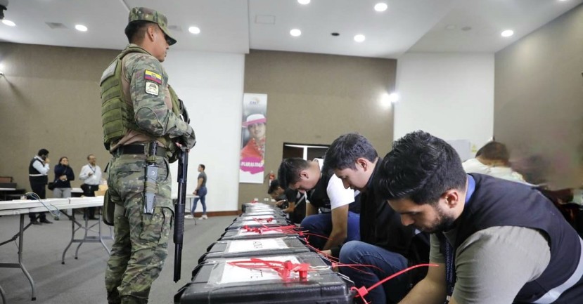 Este proceso se cumple con la custodia permanente de las Fuerzas Armadas, apuntó el CNE en un comunicado/ Foto: cortesía CNE