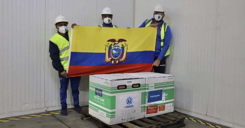 El fútbol ecuatoriano recibió vacunas Sinovac / Foto: Cortesía FEF