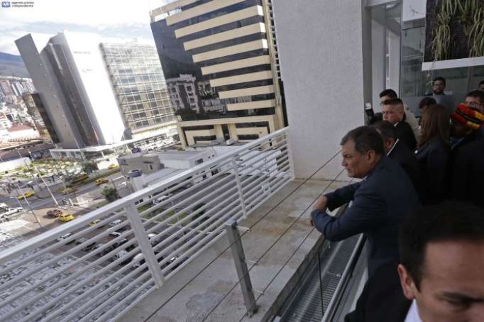 EVASIÓN. China CAMC Engineering construyó la plataforma financiera, en Quito. Foto: La Hora