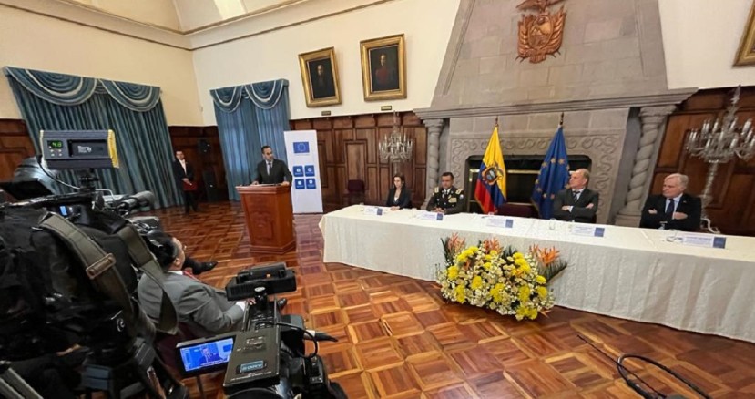 Se presentó un nuevo programa de emergencia para fortalecer el sistema penitenciario ecuatoriano, sumido en una crisis desde 2020 / Foto: cortesía Cancillería Se presentó un nuevo programa de emergencia para fortalecer el sistema penitenciario ecuatoriano, sumido en una crisis desde 2020 / Foto: cortesía Cancillería