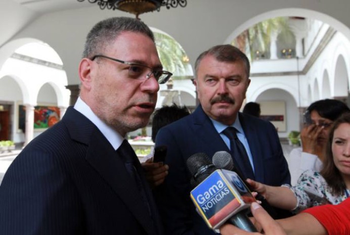 Khalil Boutros al-Sholy, presidente fundador de Gente Oil Global, fue al cambio de guardia del 22 de febrero de 2016. Foto: El Universo