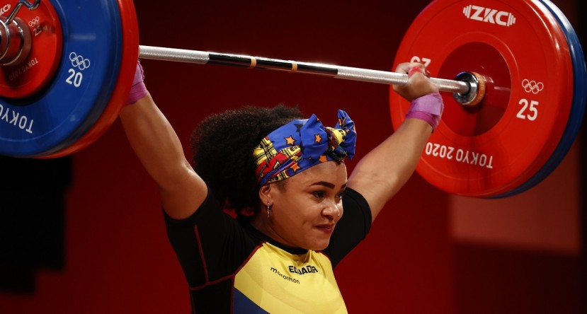 Neisi Dajomes primera ecuatoriana en obtener una medalla de oro en juegos olímpicos / Foto: EFE