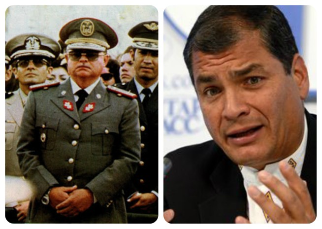 Foto: Los mandatarios de los dos booms petroleros que ha vivido el Ecuador, Guillermo Rodríguez Lara y Rafael Correa. Foto: Los mandatarios de los dos booms petroleros que ha vivido el Ecuador, Guillermo Rodríguez Lara y Rafael Correa.