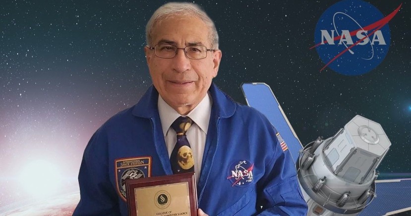 José Granda recibió reconocimiento de la NASA / Foto: Cortesía NASA