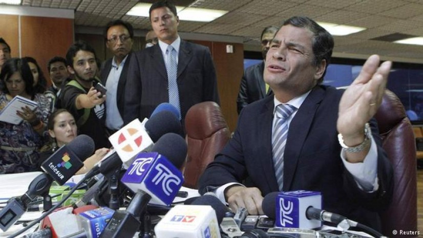 El presidente de Ecuador, Rafael Correa obligó a dos periodistas a indemnizarlo con dos millones de dólares en 2012, por las revelaciones sobre corrupción que salpican a su hermano en el libro El gran hermano. Foto: Reuters El presidente de Ecuador, Rafael Correa obligó a dos periodistas a indemnizarlo con dos millones de dólares en 2012, por las revelaciones sobre corrupción que salpican a su hermano en el libro El gran hermano. Foto: Reuters