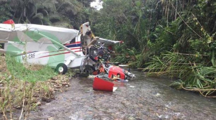 El accidente ocurrió cerca de las 11:00 de este miércoles 29 de marzo del 2017. Foto: Tomada del Twitter @EcoAmazonico