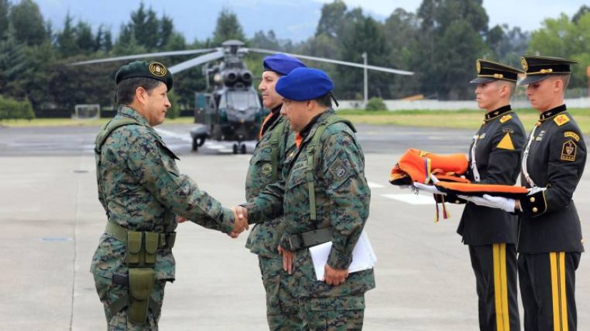 Cambio de mando de la Base Aérea del Ejército Paquisha. Foto: Expreso