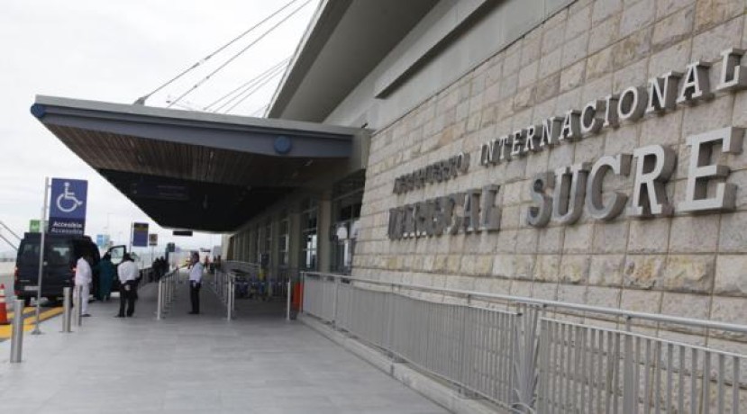 El Aeropuerto Mariscal Sucre de Quito está listo para volver a operar a partir del 1 de junio del 2020. El Municipio de Quito y la corporación Quiport elaboraron un protocolo, informó el alcalde Jorge Yunda. Foto: Galo Paguay/ EL COMERCIO.