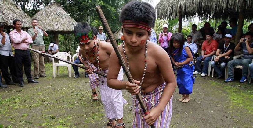 La danza de la chonta, un ritual ancestral. Foto: El Tiempo