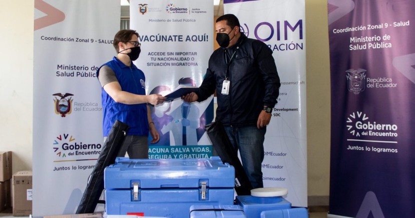 OIM y COSUDE donan insumos de bioseguridad a Ecuador / Foto: cortesía Ministerio de Salud