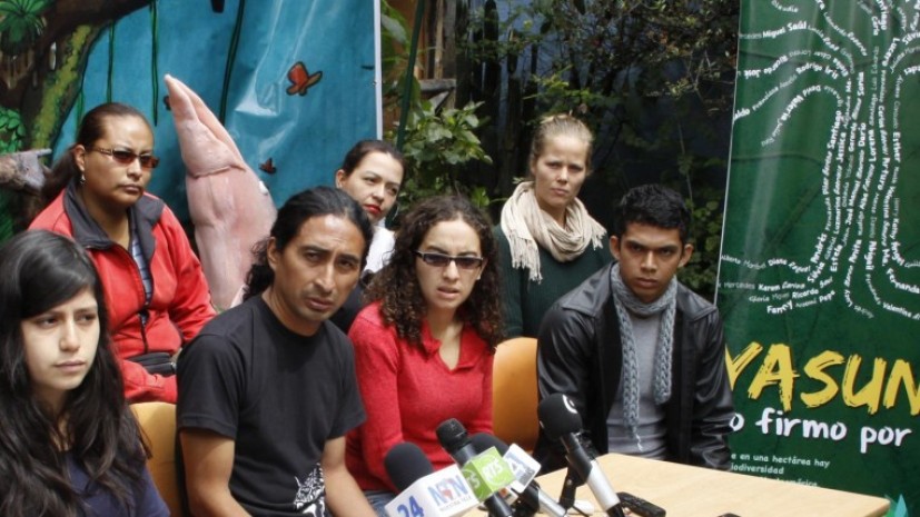 Años anteriores una asociación llamada Yasunidos recolectó firmas para evitar la explotación. Foto: Expreso