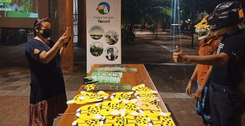 El jaguar fue homenajeado en el Parque Nacional Yasuní / Foto: cortesía ministerio de Ambiente El jaguar fue homenajeado en el Parque Nacional Yasuní / Foto: cortesía ministerio de Ambiente