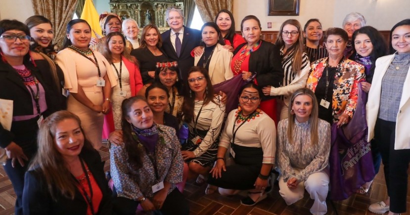 Presentaron su propuesta en cuanto a asignación de recursos para la prevención de la violencia contra mujeres en las provincias amazónicas / Foto: cortesía de la Secretaría General de Comunicación de la Presidencia