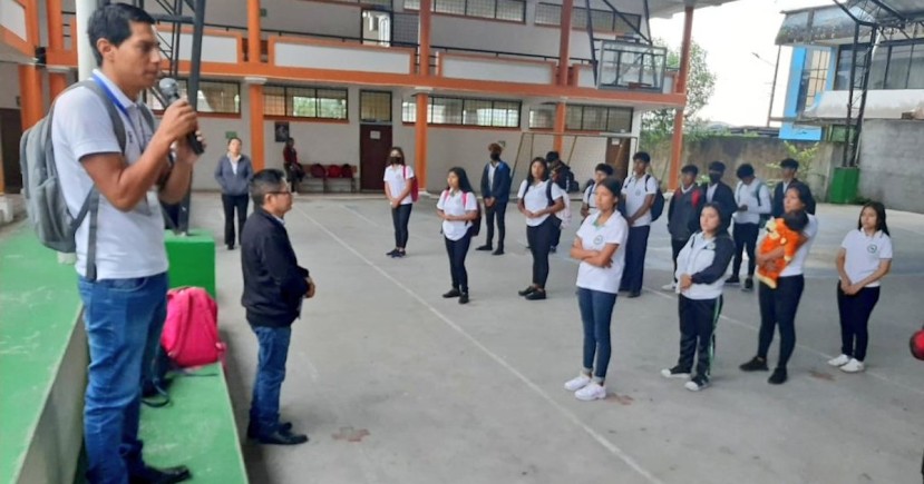 Estudiantes de Puyo podrán participar en el voluntariado ‘Vivo Joven’ / Foto: Cortesía MIES Estudiantes de Puyo podrán participar en el voluntariado ‘Vivo Joven’ / Foto: Cortesía MIES