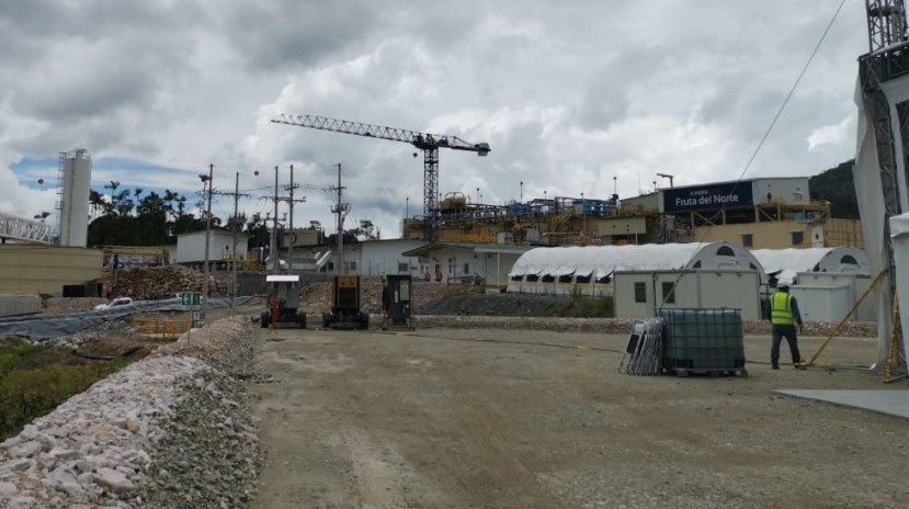  Vista general del proyecto minero Fruta del Norte, en la provincia de Zamora Chinchipe, el pasado 14 de noviembre de 2019. - Foto: Wilmer Torres, Primicias