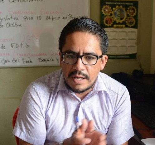 José Villavicencio, presidente de la UGTE. Víctor Serrano. Foto:El Universo