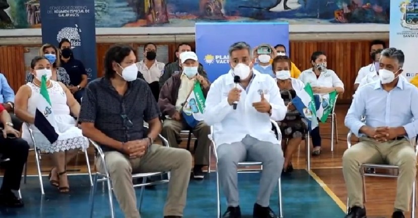 El gobierno prevé que Galápagos sea la primera provincia con vacunación total  / Foto: Cortesía Ministerio de Salud