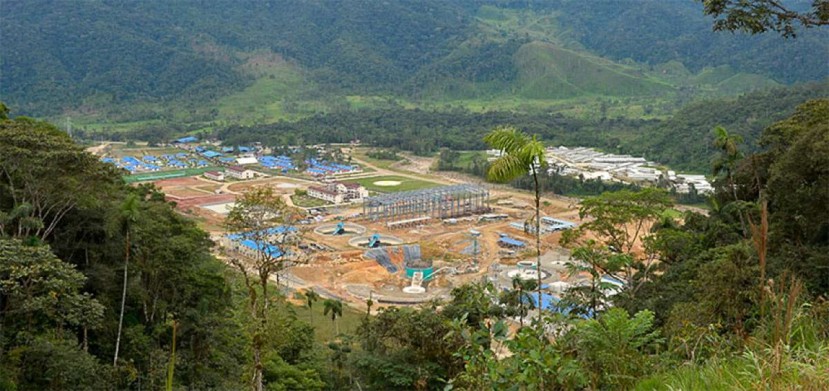 El proyecto minero Mirador, ubicado en la provincia de Zamora Chinchipe, inauguró la producción de cobre a gran escala en el Ecuador en 2019.  Foto: El Telégrafo