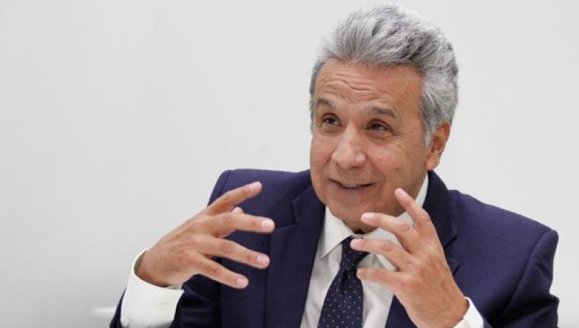 Lenín Moreno, presidente de Ecuador, durante la entrevista con ABC. Foto: ABC