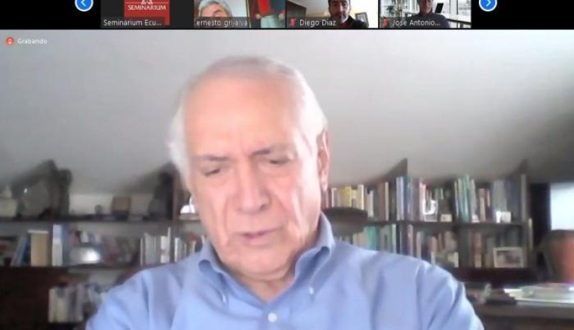 El ministro Ortiz habló en Enaep 2020 sobre el futuro de la industria petrolera tras la pandemia de covid-19. Foto: Expreso El ministro Ortiz habló en Enaep 2020 sobre el futuro de la industria petrolera tras la pandemia de covid-19. Foto: Expreso
