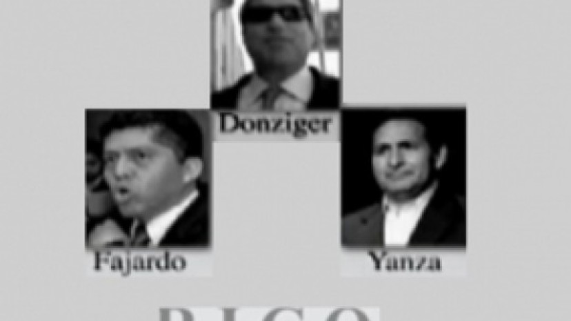 Arriba aparecen los principales demandados en el caso RICO, por ser los arquitectos del fraude.