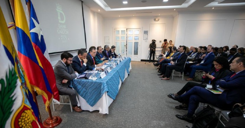 Analizaron temas de integración y apoyo para las comunidades de acogida, protección temporal y regularización; financiamiento y lucha contra la xenofobia / Foto: cortesía Cancillería Analizaron temas de integración y apoyo para las comunidades de acogida, protección temporal y regularización; financiamiento y lucha contra la xenofobia / Foto: cortesía Cancillería